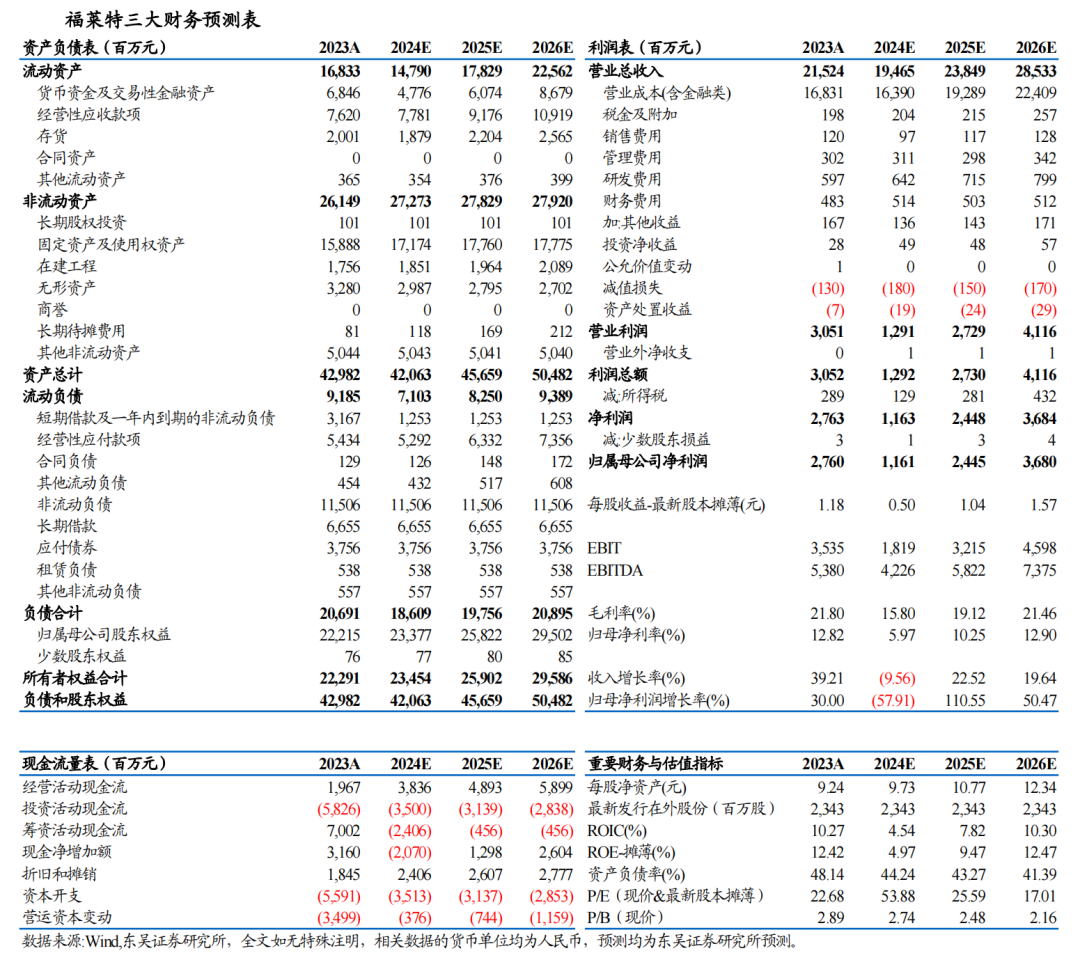 【东吴电新】福莱特2024年三季报点评：24Q3盈利承压，周期底部已现  第2张