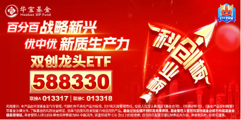 创业板+科创板携手豪涨4%，展现高弹性魅力！双创龙头ETF（588330）盘中猛拉4．36%，新能源、半导体集体大涨  第2张