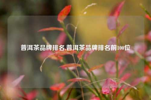 普洱茶品牌排名,普洱茶品牌排名前100位