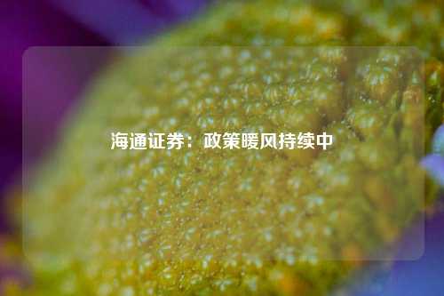 海通证券：政策暖风持续中