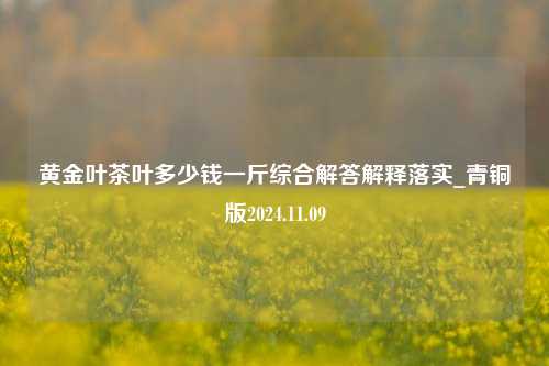 黄金叶茶叶多少钱一斤综合解答解释落实_青铜版2024.11.09  第1张