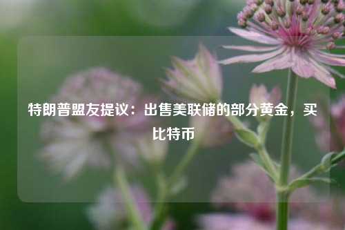 特朗普盟友提议：出售美联储的部分黄金，买比特币