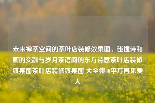 未来禅茶空间茶叶店装修效果图，东方诗意尽显其中