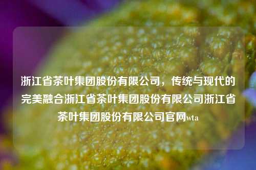 浙江省茶叶集团股份有限公司：传统与现代的完美结合