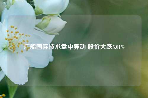 广船国际技术盘中异动 股价大跌5.01%