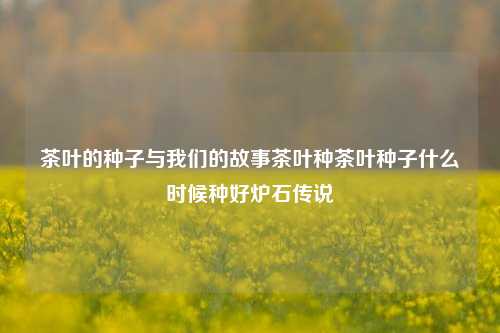 茶叶的种子与我们的故事茶叶种茶叶种子什么时候种好炉石传说