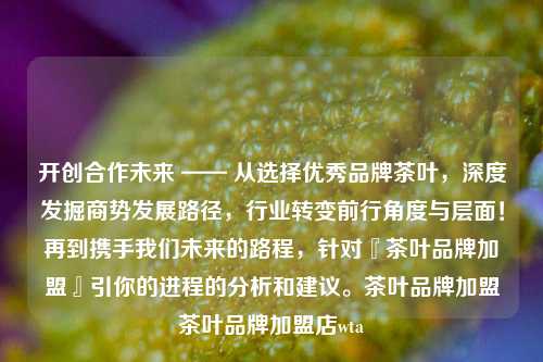 开创合作未来，茶的精髓与人的精神同在