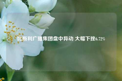 比斯利广播集团盘中异动 大幅下挫6.72%