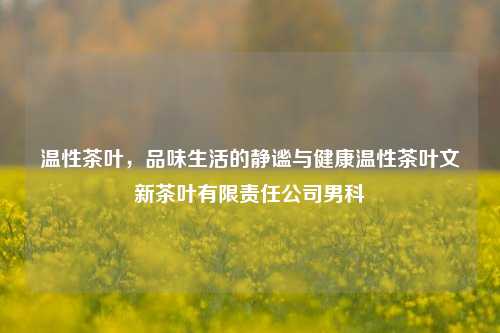 温性茶叶，品味生活的静谧与健康温性茶叶文新茶叶有限责任公司男科