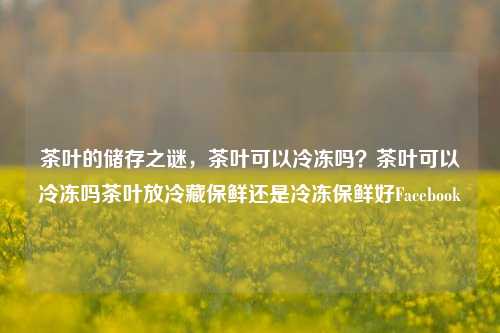 茶叶的储存之谜，茶叶可以冷冻吗？茶叶可以冷冻吗茶叶放冷藏保鲜还是冷冻保鲜好Facebook