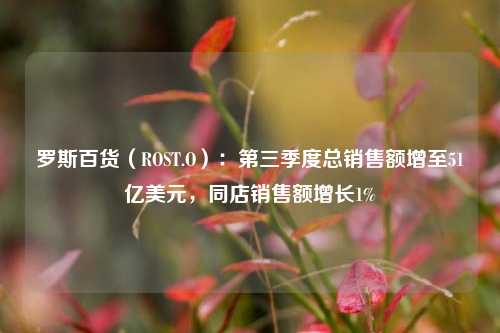 罗斯百货（ROST.O）：第三季度总销售额增至51亿美元，同店销售额增长1%