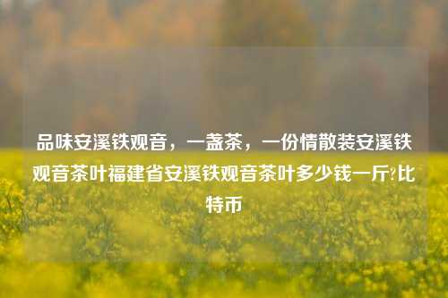 品味安溪铁观音，一盏茶，一份情散装安溪铁观音茶叶福建省安溪铁观音茶叶多少钱一斤?比特币