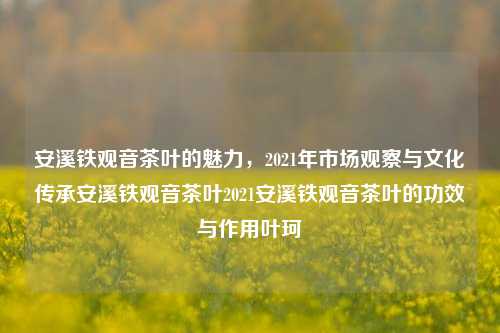 安溪铁观音茶叶的魅力，2021年市场观察与文化传承安溪铁观音茶叶2021安溪铁观音茶叶的功效与作用叶珂