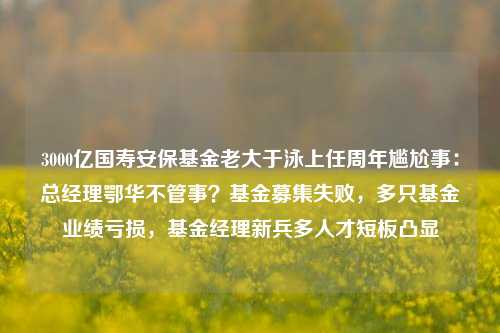 3000亿国寿安保基金老大于泳上任周年尴尬事：总经理鄂华不管事？基金募集失败，多只基金业绩亏损，基金经理新兵多人才短板凸显