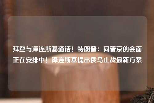 拜登与泽连斯基通话！特朗普：同普京的会面正在安排中！泽连斯基提出俄乌止战最新方案